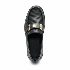 Kids Luxury Black Loafers