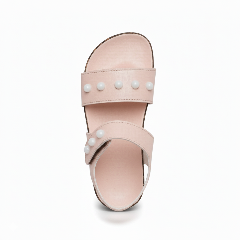 Pink Kids Sandal with Studded Design