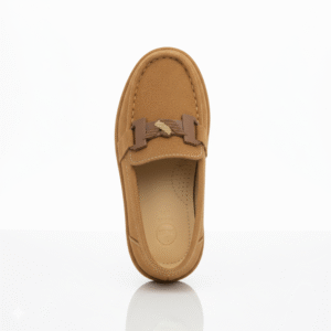 Kids Brown Suede Loafers